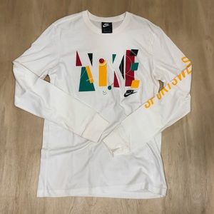 Nike Sportswear Long Sleeve Shirt - White - Size S